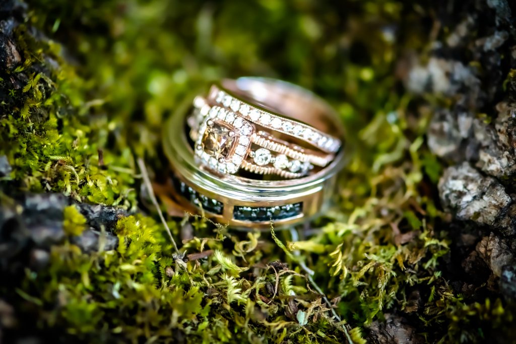 Flower Garden Engagement rings shot.